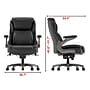 Staples Randolph Ergonomic Bonded Leather Executive Big & Tall Chair, 400 lb. Capacity, Black (ST62818)~#|#~AB4670DF-5B30-4B2C-84AE3B58A67CC50F_sc7