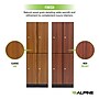 Alpine Industries 72" 2-Tier 2-Column Storage Locker, Oak (701-O-2-SPO-MK)~#|#~AB4795FF-C426-40F3-9FC8642448093EA4_sc7