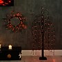 Nearly Natural 4' Pre-Lit Halloween Black Willow Artificial Fall Tree with 120 Orange and Purple LED Lights (T4753)~#|#~AB4BA0CB-1E08-47B1-A068D960A387F997_sc7