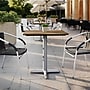 Flash Furniture TopGuard Rectangle Wood Restaurant Dining Table and Base, 30" x 24", Natural/Silver Base (ST2430NATT2222S)~#|#~AB4D51AB-573C-4AFC-8354B04450B9D6C9_sc7