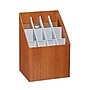 AdirOffice 12-Slot Roll File, 22"H x 12"W x 15"D, Walnut (627)~#|#~AB530D2F-2988-4C96-B48817F994B719C3_sc7