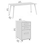 Bush Business Furniture Vista 72"W Desk with 3 Drawer Mobile File Cabinet, Black Walnut (VST001BWSU)~#|#~AB5365C5-5CB0-402C-93B07EEAF2C09680_sc7