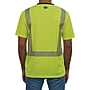 Ergodyne GloWear 8294BK High Visibility Short Sleeve Black Bottom T-Shirt, ANSI Type R Class 2, Lime, X-Small (22271)~#|#~AB53AE86-26F2-4825-9C6608021B43284C_sc7