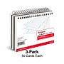 Staples™ 4" x 6" Index Cards, Lined, White, 50 Cards/Pack, 3 Pack/Carton (TR51007)~#|#~AB53CB72-0A7C-406D-9B8F8EF3898A2CEC_sc7