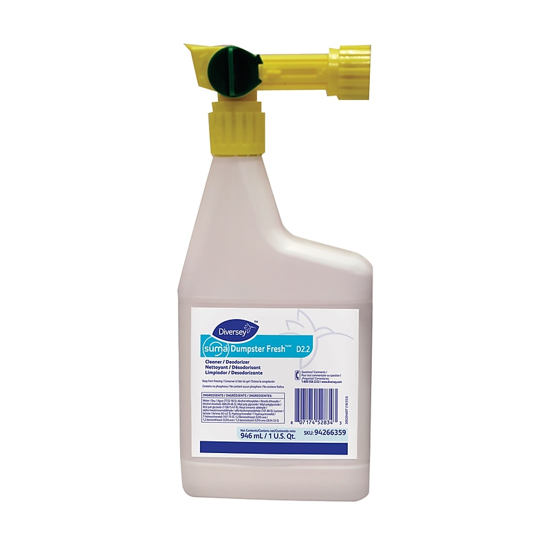 Diversey Dumpster Fresh Cleaner & Deodorizer, 32 oz., 4/Carton (94266359) image 1
