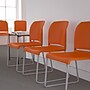 Flash Furniture HERCULES Series Plastic Contoured Stack Chair with Sled Base, Orange/Gray (RUT238AOR)~#|#~AB58823A-BA6B-4778-88AB132A615B14E8_sc7