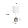 Simple Designs Table Lamp, Brushed Nickel/White (LT1085-BSN)~#|#~AB5FD1CE-9163-4D20-A080F536D1A9865C_sc7
