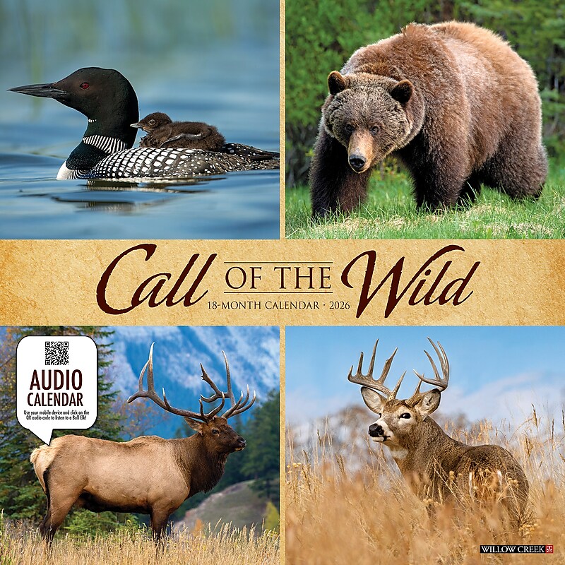 2026 Willow Creek Call of the Wild 12" x 12" Monthly Wall Calendar (50507) image 1