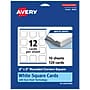 Avery Integrated Cards, 2" x 2", Matte White, 120/Pack (95292)~#|#~AB680892-55F5-45EC-A633C2F79A00871F_sc7