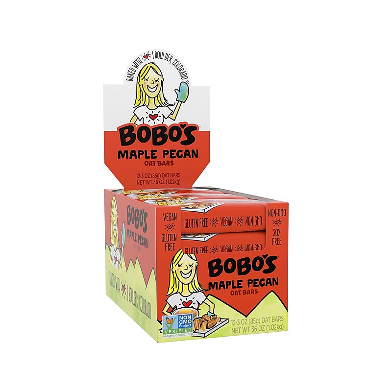 Bobo's Gluten-Free Maple Pecan Oat Bar, 36 oz., 12 Bars/Box (112-D) image 1
