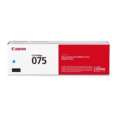 Canon 075 Cyan Standard Yield Toner Cartridge, Prints Up to 1,300 Pages (6364C001) Sansujyuku sansujyuku.com