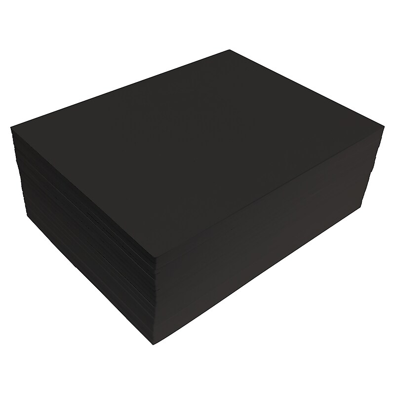 Better Office EVA Foam Sheet, Black, 20/Pack (01611) image 1