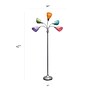 Simple Designs Medusa 67" Silver Floor Lamp with Cone Shades, Multicolored (LF2006-SLM)~#|#~AB83CBDA-6AD5-43DB-ADA872BD6690FBD6_sc7