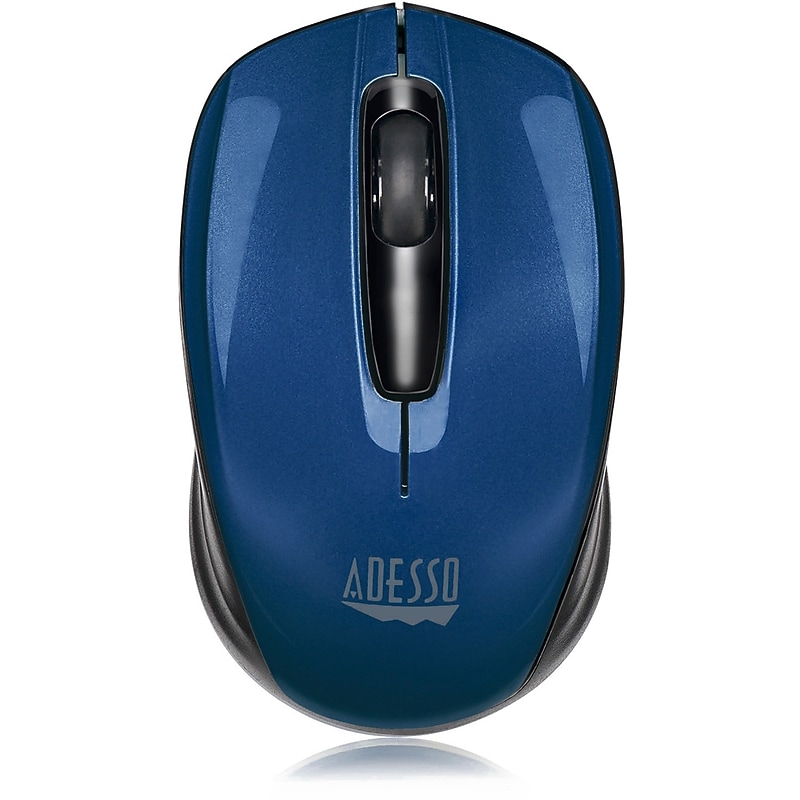 Adesso iMouse S50L 2.4GHz Wireless Mini Mouse, Blue/Black image 1