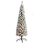 Nearly Natural 6-ft Flocked Pencil Artificial Christmas Tree with 300 Clear Lights and 438 Bendable Branches (T1906)~#|#~AB8A6342-E8BA-43D4-A373C351FCC2148D_sc7