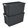 Sterilite 180 Quart Wheeled Latching Storage Tote, Plastic, Flat Gray, 4/Carton (22223V04)~#|#~AB8B57EF-586F-456B-A6FAABFA2391EAC5_sc7