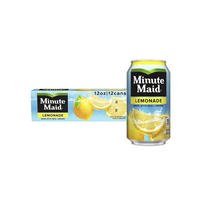Minute Maid Lemonade, No Pulp, 12 oz., 24/Carton (00025000058387) image 1