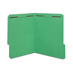 Smead Dossiers De Classement En Carton Pressé Recyclé - 1 Intercalaire, Gris/Vert, Lot De 10