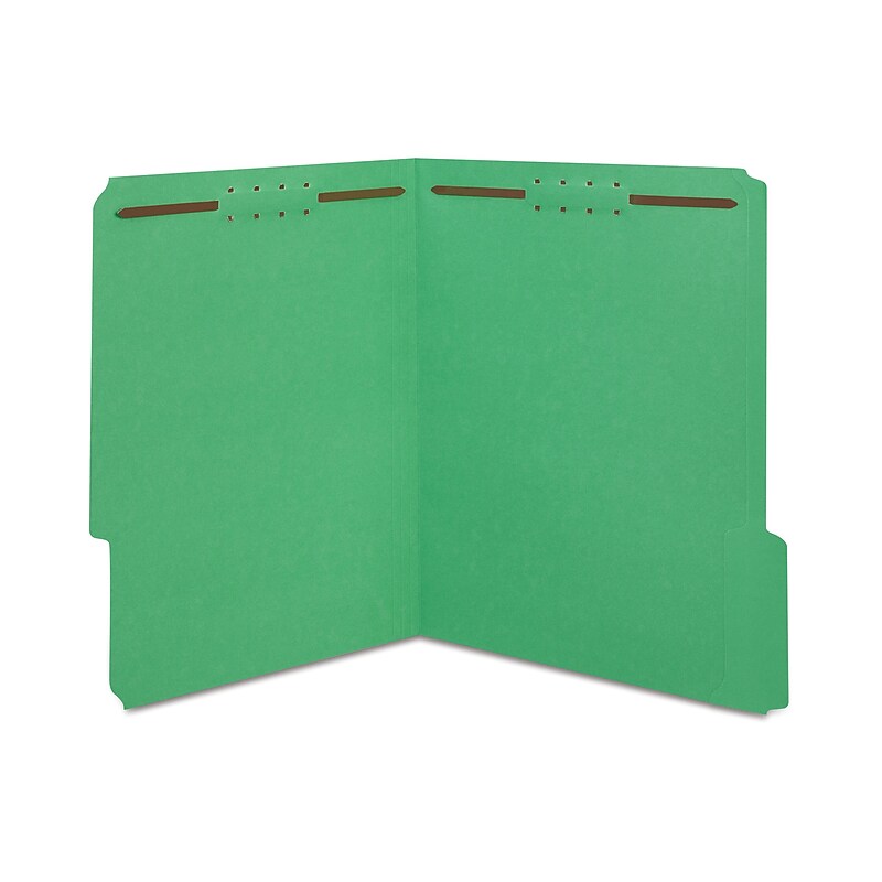 Staples® Reinforced Classification Folder, 2" Expansion, Letter Size, Green, 50/Box (ST18344-CC) image 1