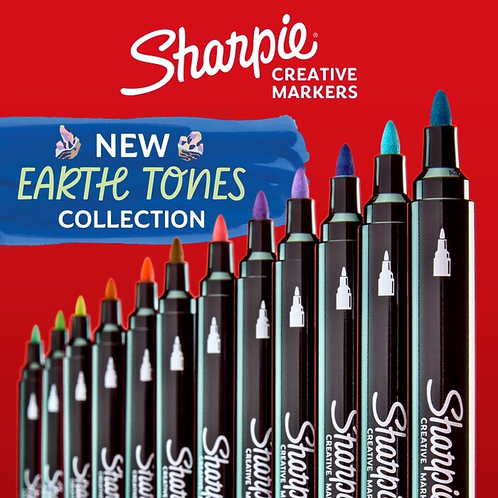 Sharpie Creative Water-Based Acrylic Markers, Assorted Colors, 5