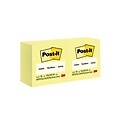 Post-it Sticky Notes, 3" x 3", Canary Collection, 100 Sheets/Pad, 12 Pads/Pack (654-12YW)