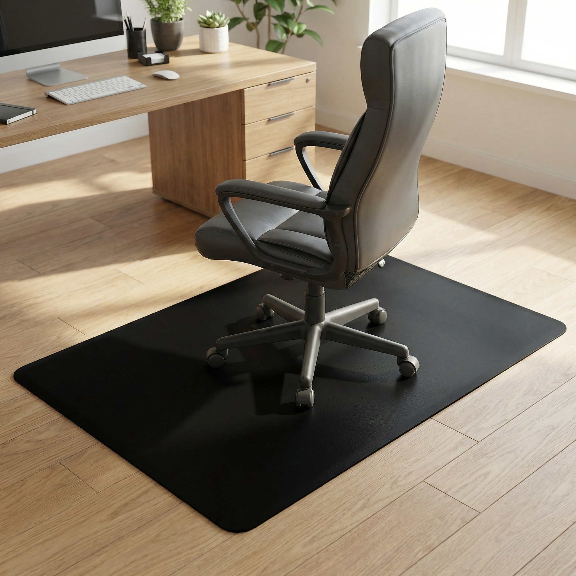 Staples Carpet Chair Mat, 36″ x 48″, Designed for Low-Pile Carpet, Black Vinyl (128004) Sansujyuku sansujyuku.com