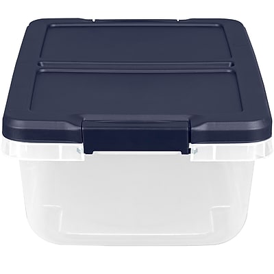 Home Logic 15 Qt. Latch Lid Storage Bins - Thumbnail 4