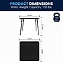 Flash Furniture Madelyn Folding Table, 33.5" x 33.5", Black (JB2)~#|#~ABA1DA6D-16F3-4E69-9042A0085645AD01_sc7