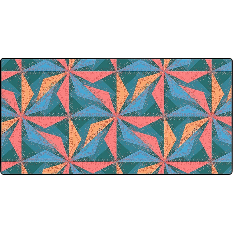 DENY Designs Bogutu Sunset by Mirimo Anti-Slip Polyester Desk Pad, 15.5" x 31.5", Multicolor (84607-DSKMAT) image 1