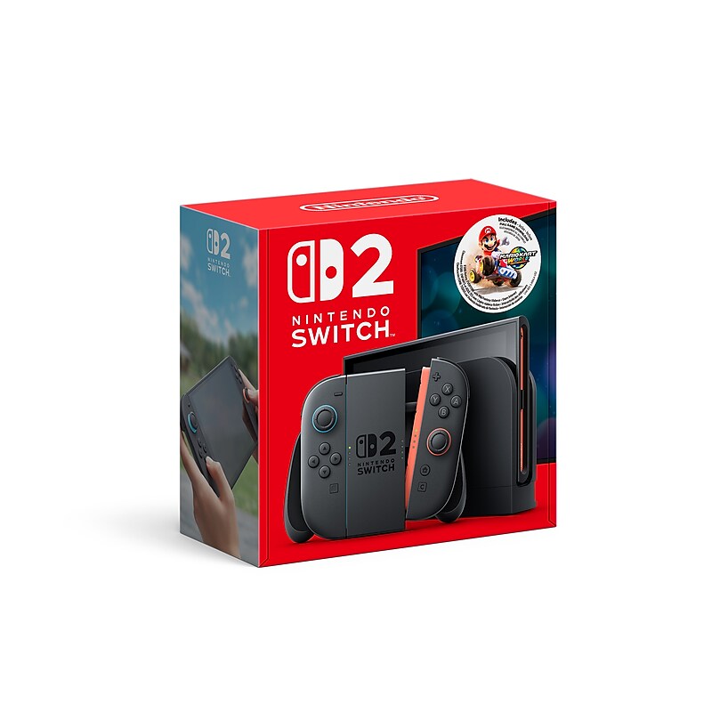 Nintendo Switch 2, 256GB, Mario Kart World Bundle, Black (BEESKB6LA) image 1