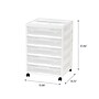 Iris 5-Drawer Storage Cart, White (587684)~#|#~ABA38F96-3D07-4251-BE3D20EFEB3219FE_sc7