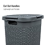 Mind Reader 15.85-Gallon Laundry Hamper with Lid, Plastic, Gray (60HAMP-GRY)~#|#~ABA61309-5CEF-4A56-B3790A4D5FFC5124_sc7