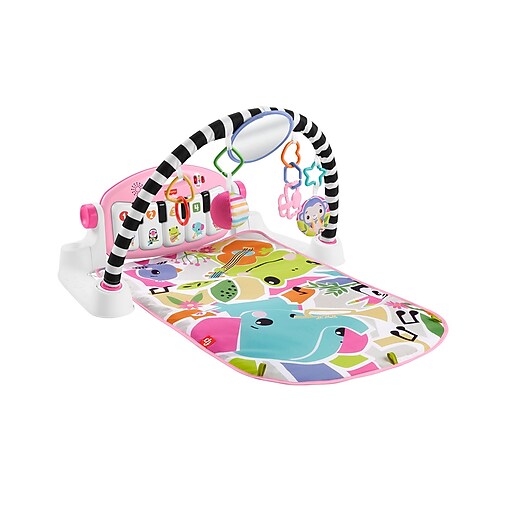 Fisher-Price Glow and Grow Kick Play Piano Gym, Pink (HRB14
