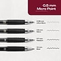 uniball 207 Retractable Gel Pens, Fine Point, 0.5mm, Black Ink, 5/Pack (1960240)~#|#~ABA80537-AC21-4D2B-976FBCF89146430B_sc7