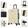 InUSA Drip 24" Hardside Suitcase, 4-Wheeled Spinner, TSA Checkpoint Friendly, Sand (IUDRI00M-SAN)~#|#~ABAEA5E2-BBE3-459E-A3C0C561FF9A3077_sc7