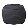 Flash Furniture Dillon Cotton Small Refillable Bean Bag Chair, Solid Gray (DGBEANSMSLDGY)~#|#~ABAF4064-F570-4EFA-A7786576ACC5898B_sc7
