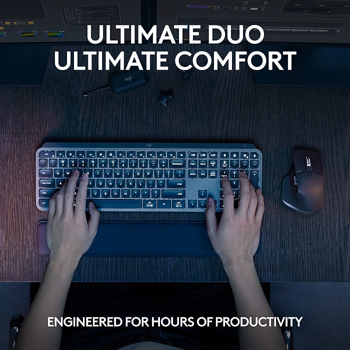 Logitech MX Keys S Wireless Keyboard and Optical Mouse Combo