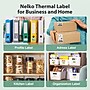 Nelko Thermal Labels for PM220 Label Maker, 50 x 50mm, 2 Rolls/Set, Transparent (US-5050TR-2R)~#|#~ABB95F1C-FBBB-47FB-843D0B559C8C93EB_sc7