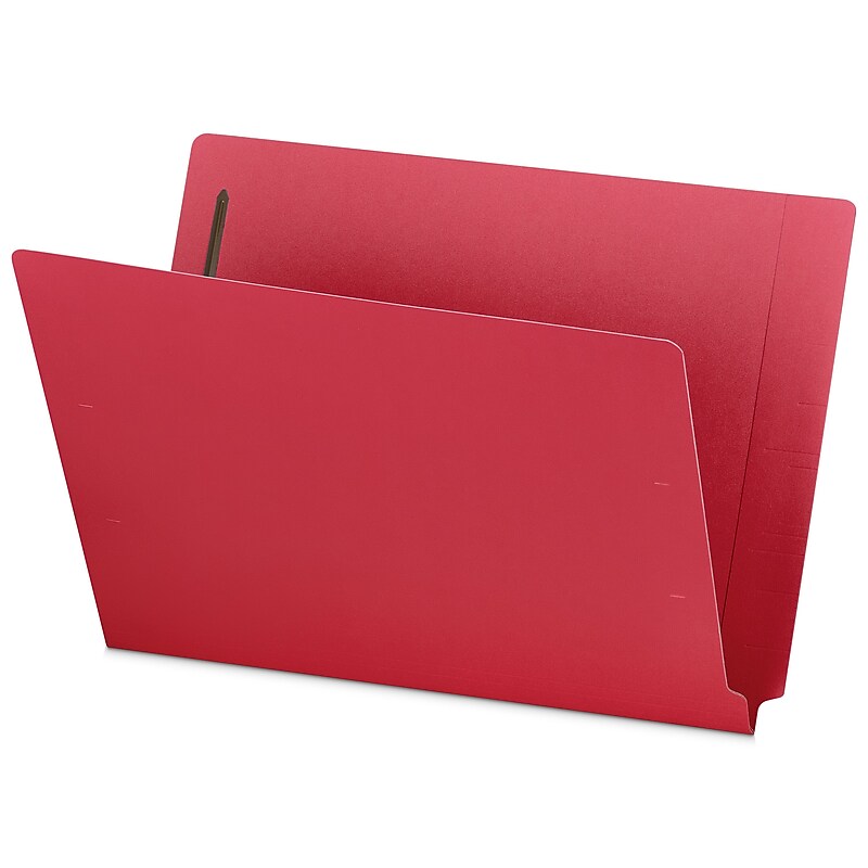 Staples Classification Folder, 3/4" Expansion, Letter Size, Red, 50/Box (ST62546) image 1