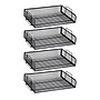 Mind Reader Metal Side Loading Stackable Letter Tray, Letter Size, Black (DSTACK4-BLK)~#|#~ABBE60BF-4F87-4CD2-81AD8CACC5638FED_sc7
