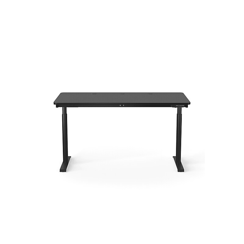 VersaDesk PowerLift 60"W Electric Rectangular Adjustable Standing Desk, Black (PLSDR6030-BB-APP ) image 1