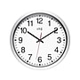 Infinity Instruments Obsidian ITC Wall Clock, 14"Dia. (12830SV-830)~#|#~ABC1BECE-FDA4-4405-B1350DCA8817A8D2_sc7