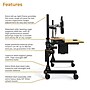 VersaDesk Foundry Bench 48"W Electric Rectangular Adjustable Standing Desk, Bamboo/Black (FB4830-BNB-APP)~#|#~ABC3D972-A5E6-4E3D-B78DE53C4EF2BEF8_sc7