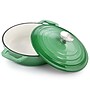 MegaChef Cast Iron 2 Quart Dutch Oven, Green (936119982M)~#|#~ABC842B9-6F31-405F-974FDB2148D074FB_sc7