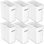 iTouchless SlimGiant Polypropylene Trash Can with no Lid, Polar White, 4.2 gal., 6/Pack (SG102Wx6)~#|#~ABC994E0-747D-4511-976CC1AB2D93C219_sc7