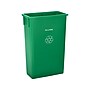 Alpine Industries Polypropylene Recycling Bin and Dolly, 23 Gallon, Green (ALP477-GRN-PKD)~#|#~ABCC1EEB-0216-48DA-ACDB984D7449CF9E_sc7