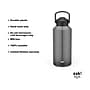 Zak! Liberty Plastic Water Bottle, 64 oz., Ebony (0015-X270)~#|#~ABCFA6F0-3413-4634-8BAE70537203EE40_sc7