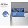 simplehuman Office Mini Steel Trash & Recycling Step Can, 4 Gallon (CW2120)~#|#~ABD3E60C-3D64-462C-B61B436216565A37_sc7