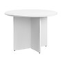 Bush Business Furniture 42W Round Conference Table with Wood Base, White (99TB42RWH)~#|#~ABDC47ED-7F70-45C7-AA7F145C38172EE1_sc7