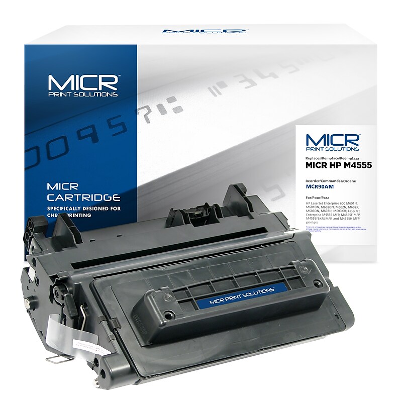 MICR Print Solutions Compatible Black Standard Yield Toner Cartridge Replacement for HP 90A/HP CE390A image 1